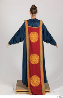 Photos Medieval Cardinal in Blue-Orange Habit 1 a poses medieval…